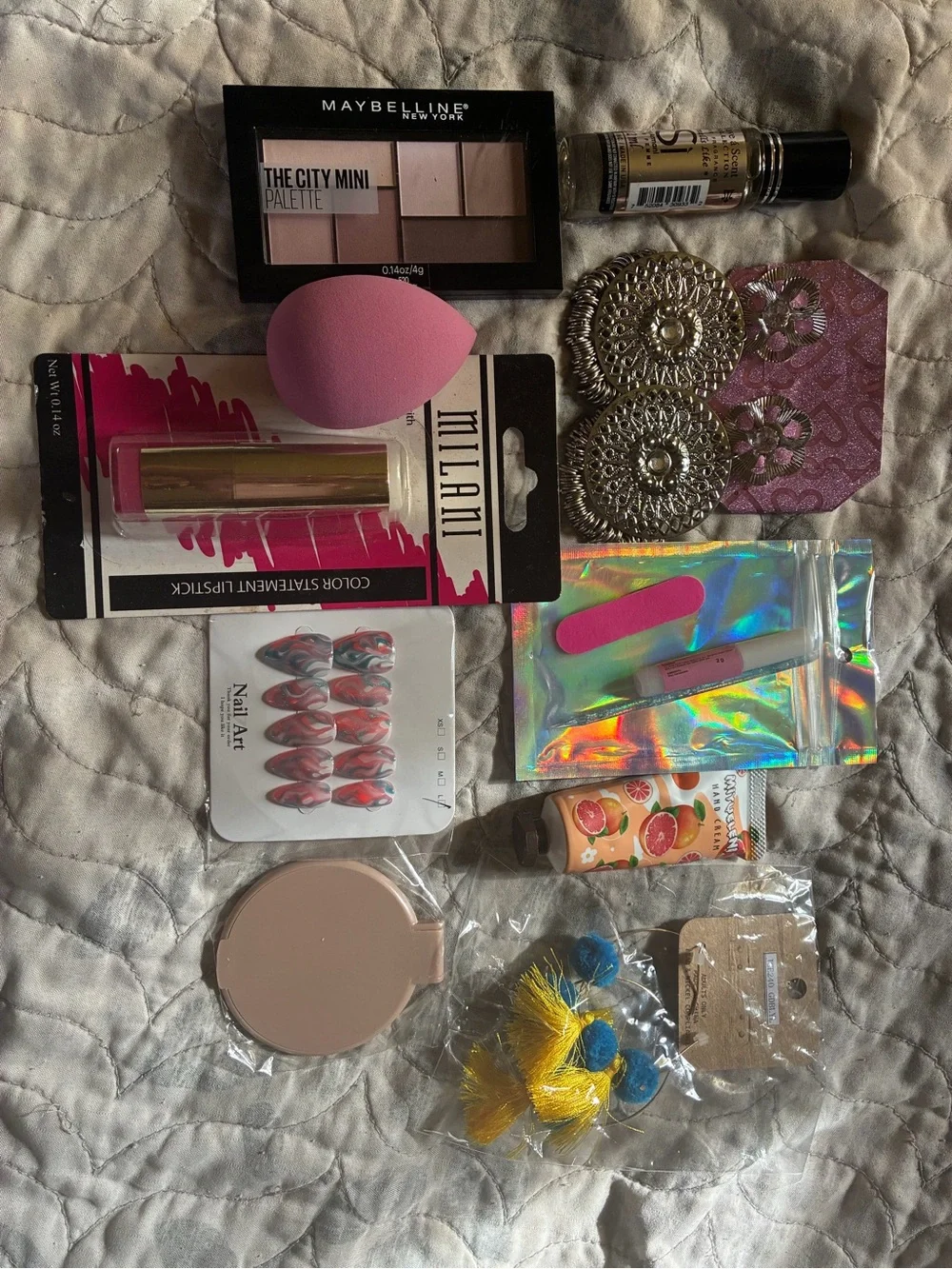 Milani Pink Makeup Sponge & Cosmetic Tool Bundle